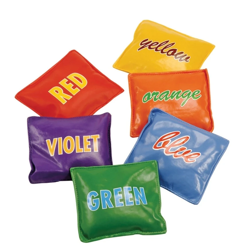 PVC Multi Coloured Bean Bag Set of 6